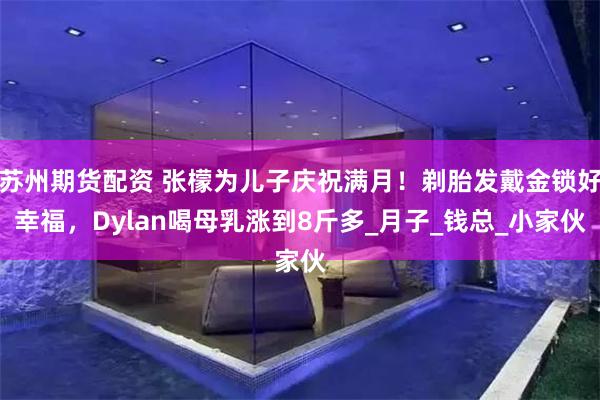 苏州期货配资 张檬为儿子庆祝满月！剃胎发戴金锁好幸福，Dyl